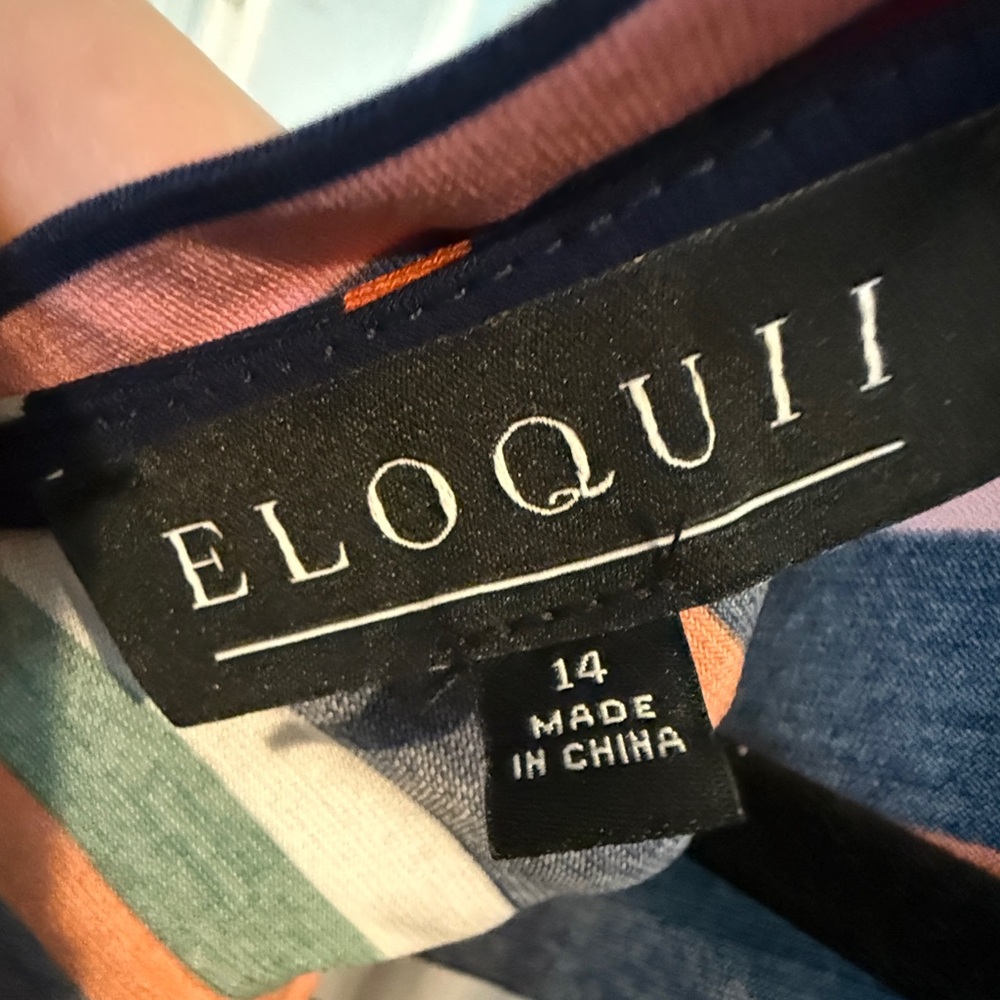 Eloquii Multicolor Striped Dress - Picture 5 of 6